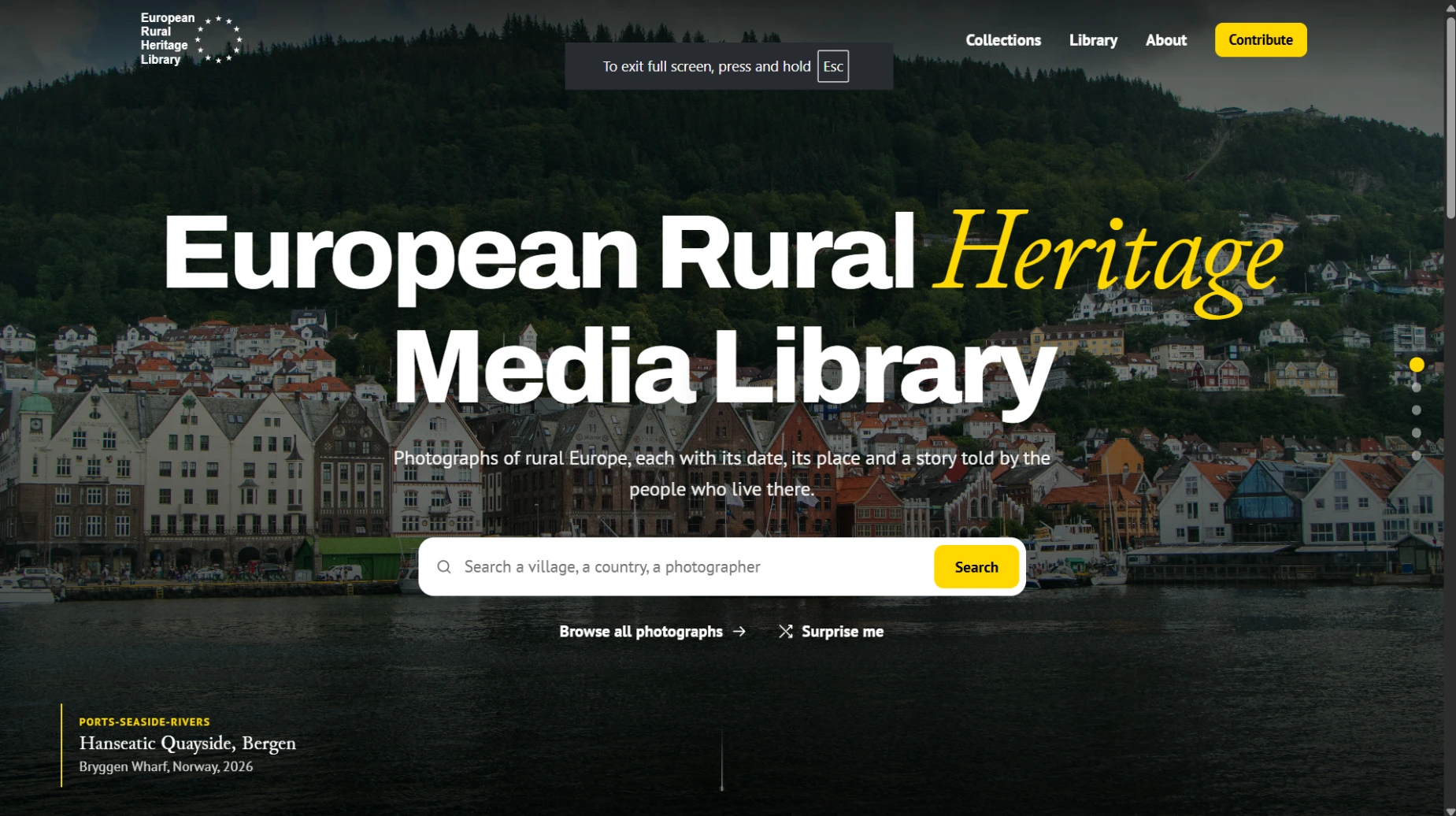 European Rural Heritage Library (ERHL) landing page image